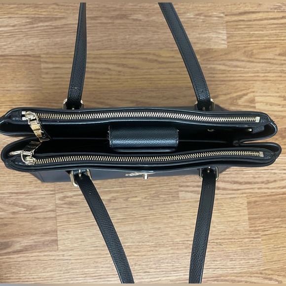 Black Coach Turnlock Carryall Bag - Picture 6 of 9